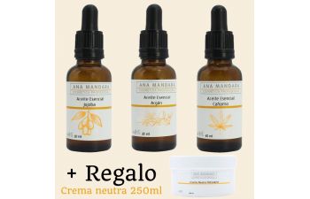 Pack HIDRATACIÓN | Jojoba + Argán + Cáñamo con crema 250 ml de REGALO