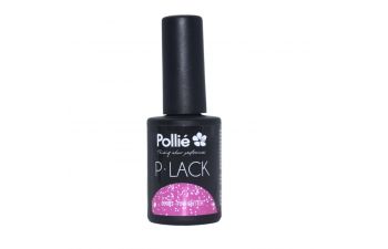 P-lack pink glitter